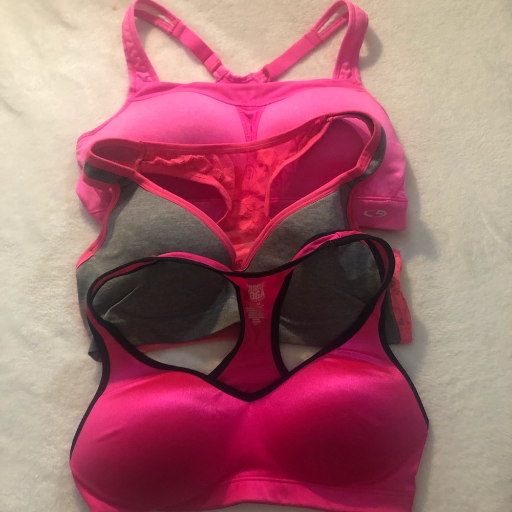 3 PINK SPORTS BRAS